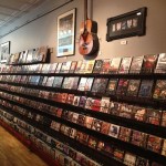 Music CD's, DVD's collector's Box sets, VHS tapes and music art and collectables line our walls